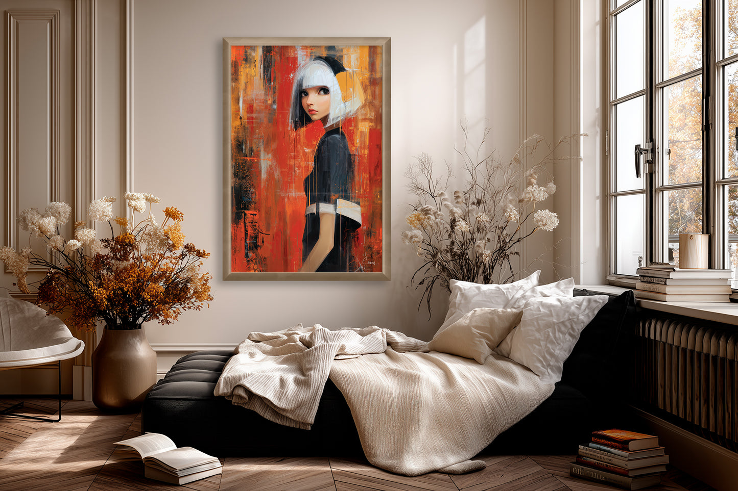 Young girl with headphones No. 1